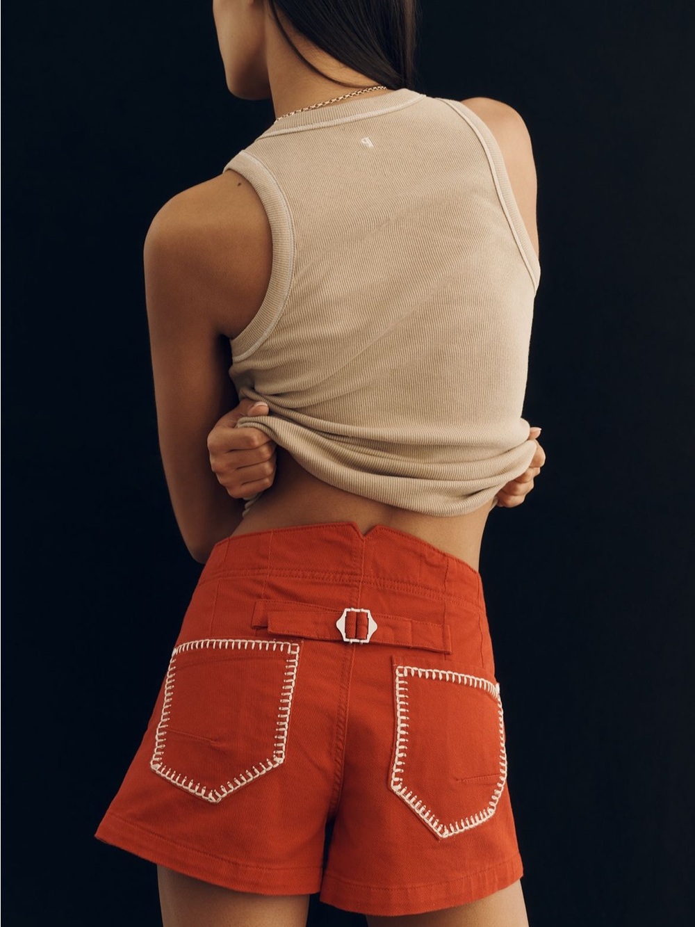 Kit High Rise Whip-stitch Utility Shorts - Picture 2 of 7